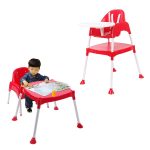 Safe-O-Kid 4 in 1 Adjustable High Chair with Table and Tray