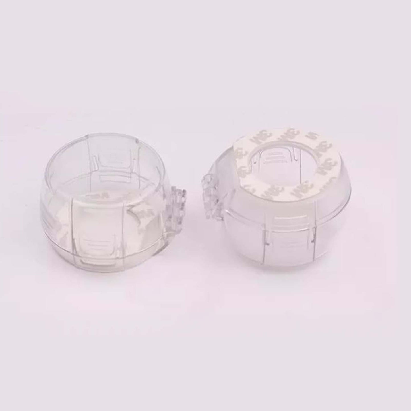 Safe O Kid Transparent Gas Stove Knob Cover for Kitchen Safety, Gas Switch Protector for Child safety, Universal Child Proofing Stove Knob Caps, Pack of 2
