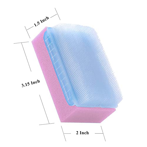 Bathing Soft Foam Sponge Sensory Scrubber with Bristle Brush, Cradle Cap - Gentle on Cleaning Infant for Body, Hair, and Scalp