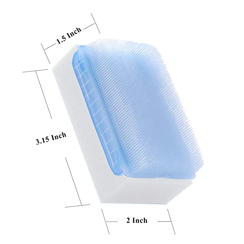 Bathing Soft Foam Sponge Sensory Scrubber with Bristle Brush, Cradle Cap - Gentle on Cleaning Infant for Body, Hair, and Scalp