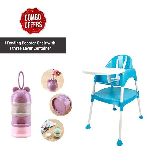 Safe-O-Kid 4 in 1 Adjustable High Chair with Table and Tray