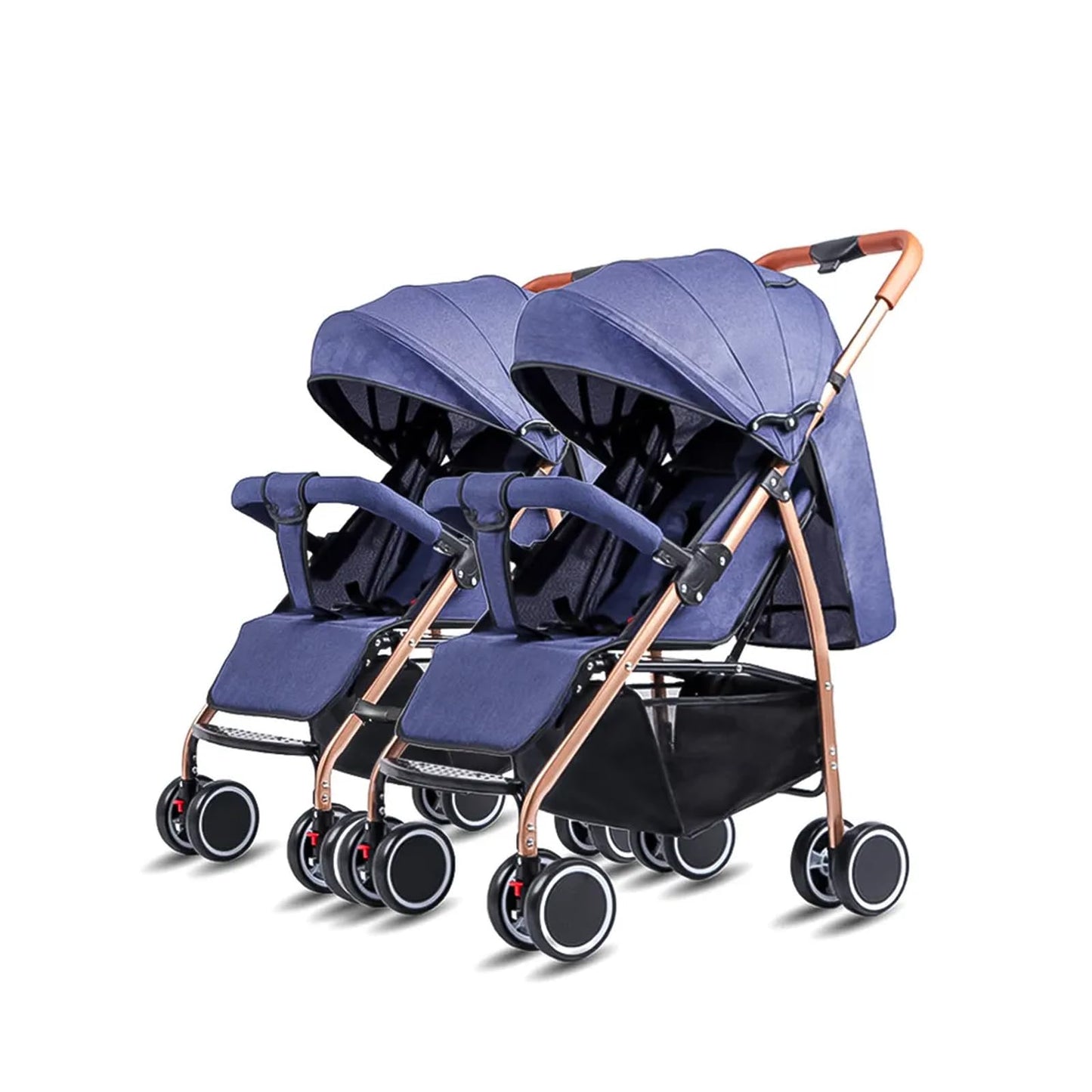 Safe-O-Kid Baby Travel Stroller/Pram for New Born/Toddler/Kid with Food Tray for 0 to 3 Years Travel Friendly with Full Canopy, 5 Point Safety Harness,Adjustable backrest, 360 Swivel Wheel