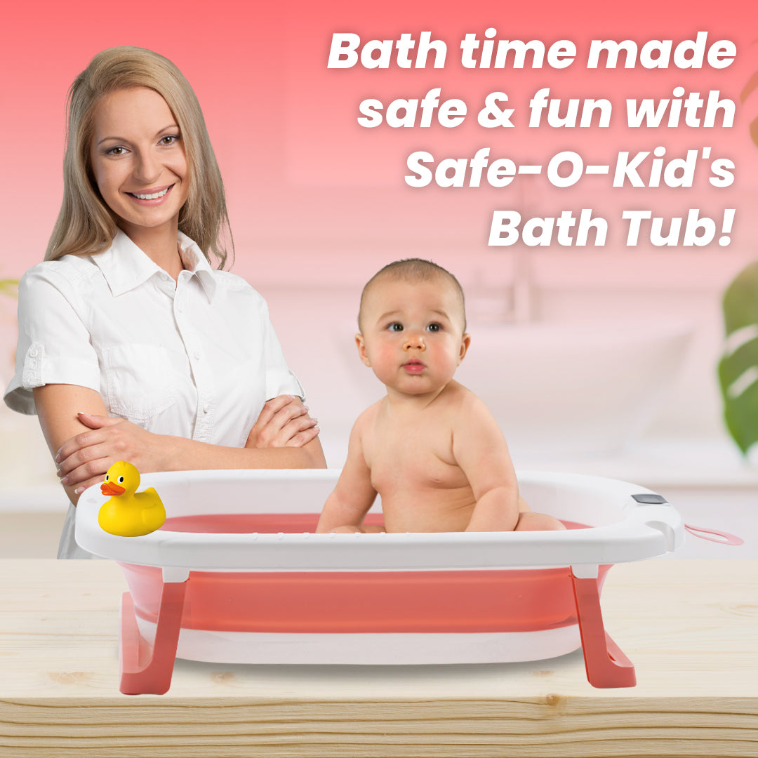 Safe-O-Kid Baby Bath Tub with Digital Meter