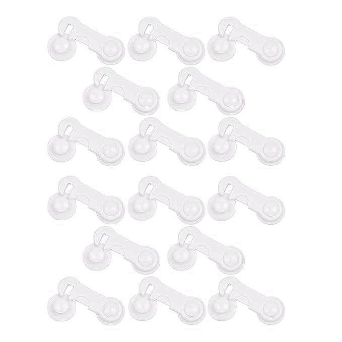 Safe-O-Kid - Finger Injury Safety - Easy to Use, Elegant, Dotted with Smiley Ends Child Proof Cabinet Lock