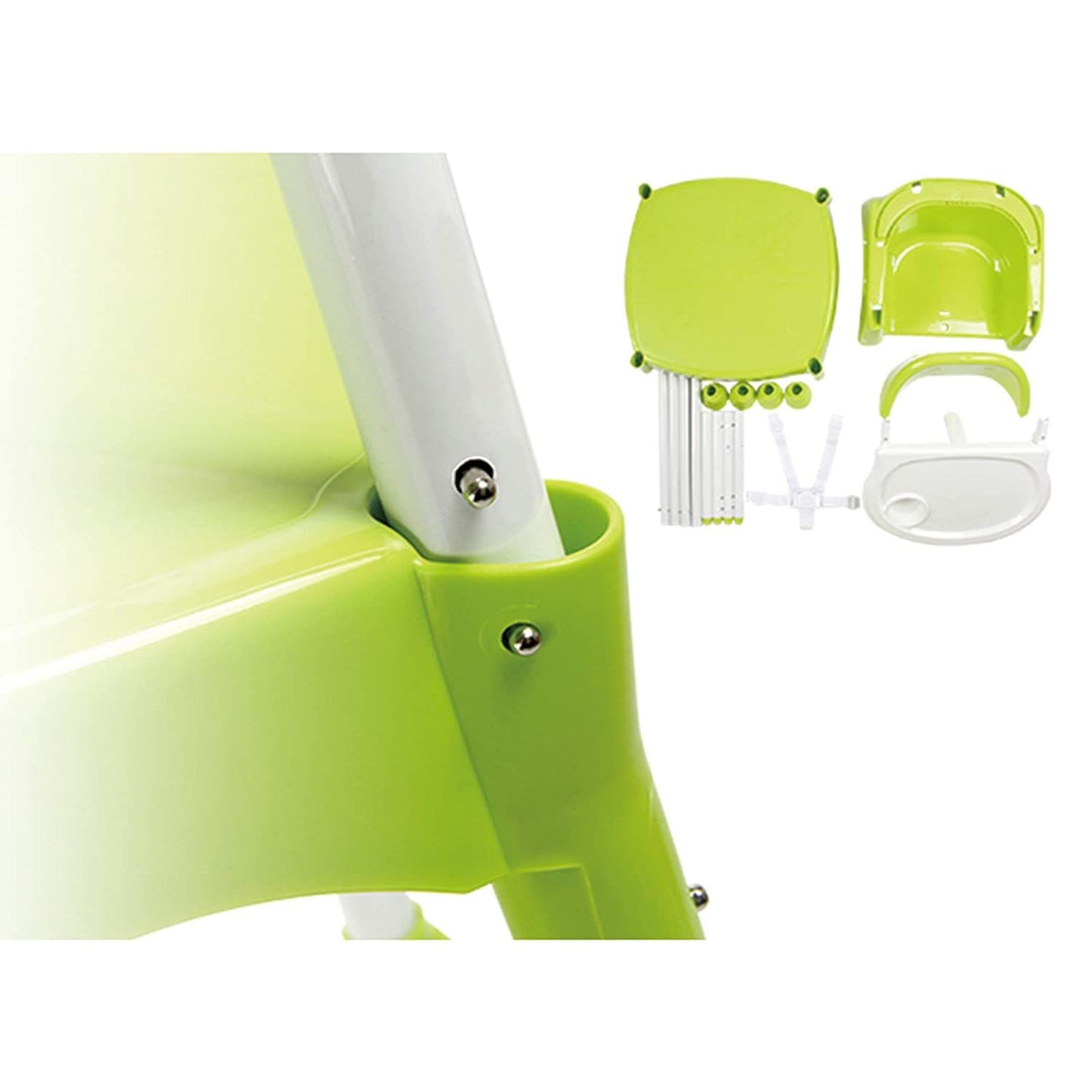 Safe-O-Kid 4 in 1 Adjustable High Chair with Table and Tray