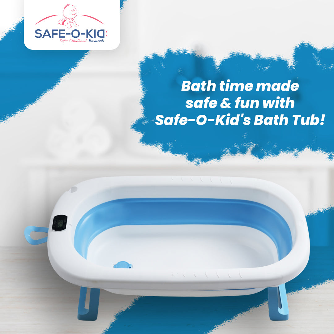 Safe-O-Kid Baby Bath Tub with Digital Meter