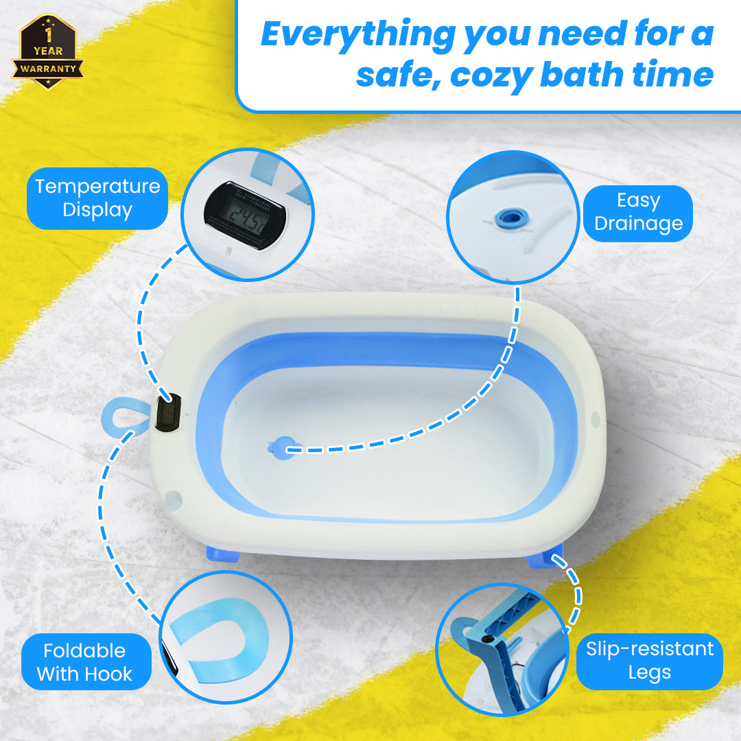 Safe-O-Kid Baby Bath Tub with Digital Meter