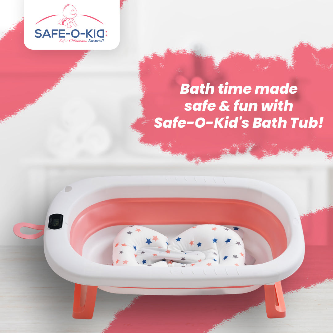 Safe-O-Kid Baby Bath Tub with Digital Meter