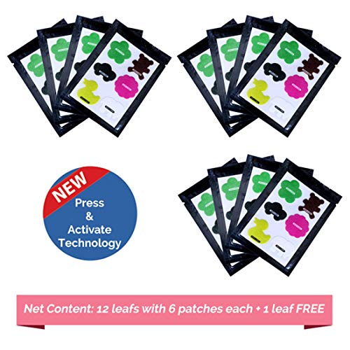 Safe-O-Kid-100 % Ayurvedic Mosquito Repellent Elegant Shape Patches - Assorted