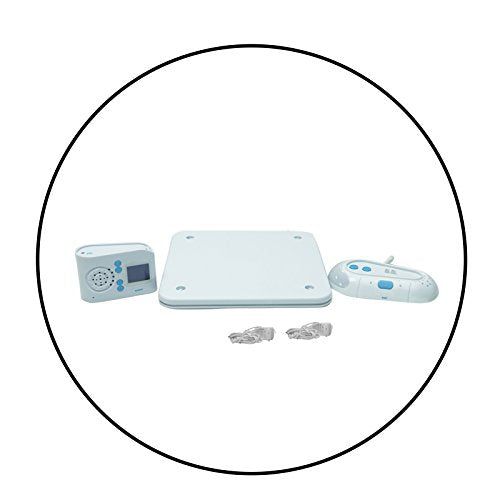 Safe-O-Kid- Two Way Wireless Audio Baby Monitor with Movement Sensor Pad, rechargeable Batteries, Night Light, Lullabies, Baby Room Temperature, Auto Mute Noise, Pager Function
