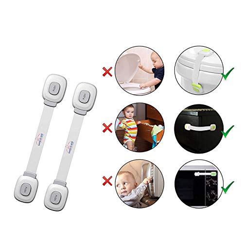 Safe-O-Kid- Strong Multi- Functional Dual Color Finger Safety Cabinet/Drawer Lock
