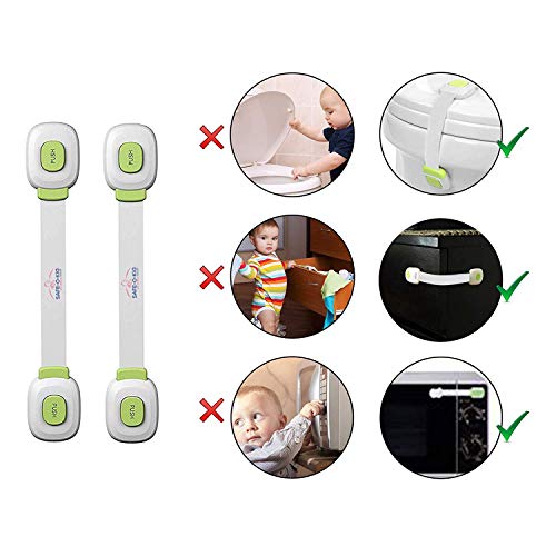 Safe-O-Kid- Strong Multi- Functional Dual Color Finger Safety Cabinet/Drawer Lock