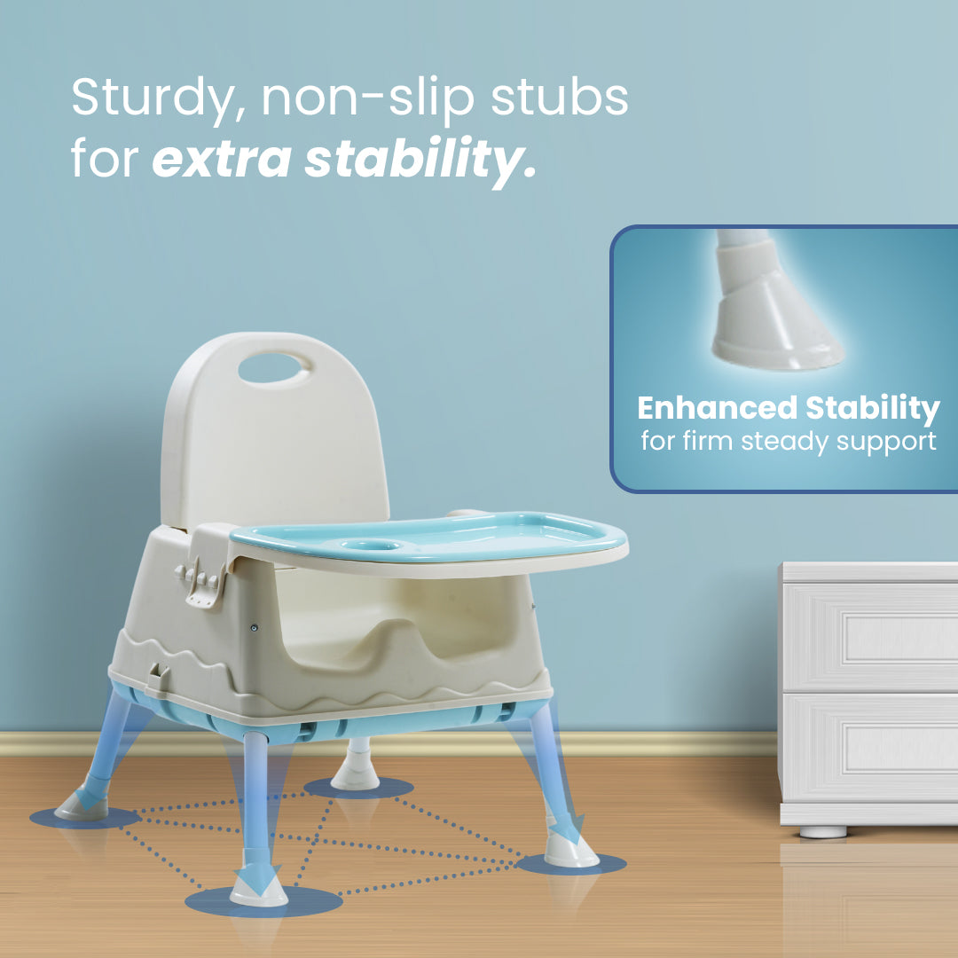 Safe-O-Kid 4 in 1 High Chair with Wheels and Cushion