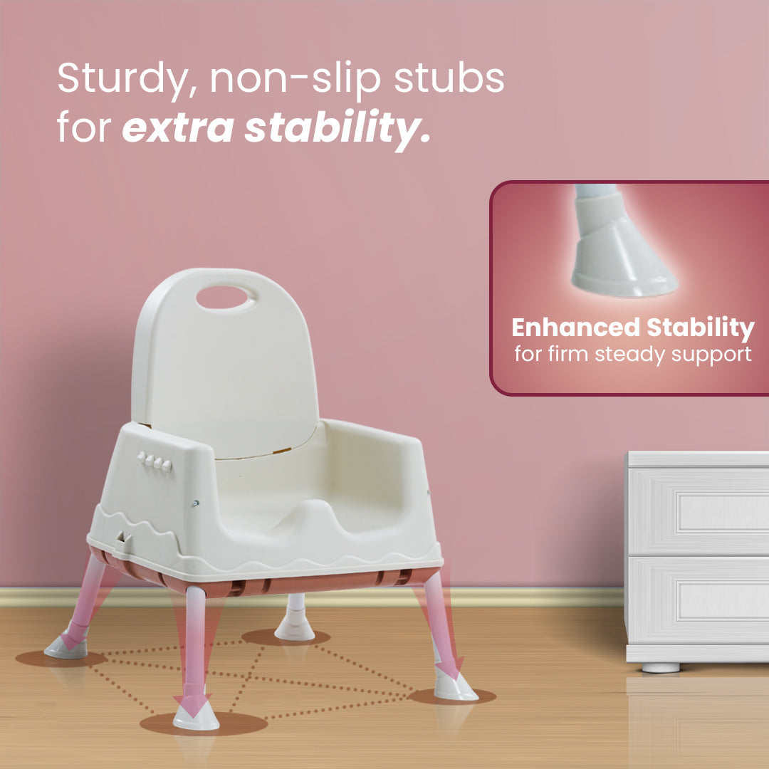 Safe-O-Kid 4 in 1 High Chair with Wheels and Cushion