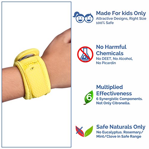 Safe-O-Kid- 100% Herbal Ayurvedic Anti Mosquito Designer Velcro Band