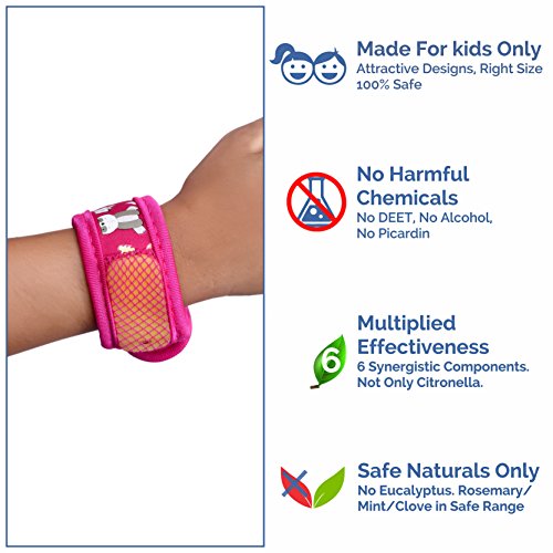 Safe-O-Kid- 100% Herbal Ayurvedic Anti Mosquito Designer Velcro Band