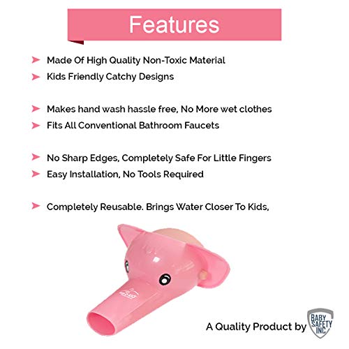 Safe-O-Kid- Faucet/Water tap Extender- Colorful- Make Kid's Hand Washing Easy and Comfortable