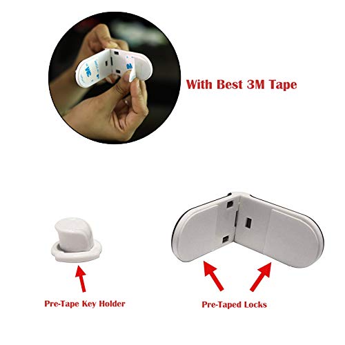 Safe-O-Kid - Baby Safety, Finger Safety Magical Magnetic Multi-Functional Drawer/Cabinet Lock