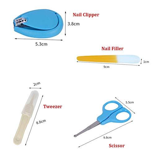 Safe-O-Kid- High-Quality, Extra Safe, Baby Grooming Kit Blue