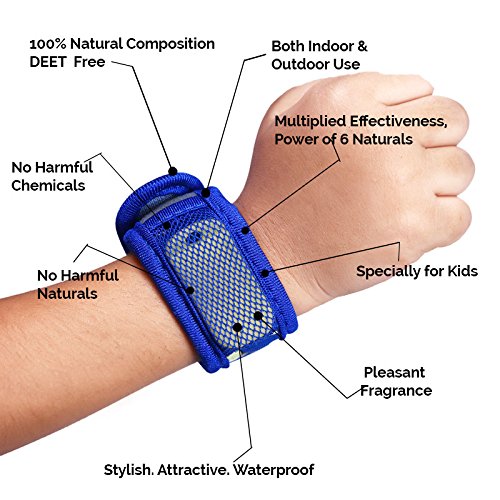 Safe-O-Kid- 100% Herbal Ayurvedic Anti Mosquito Designer Velcro Band