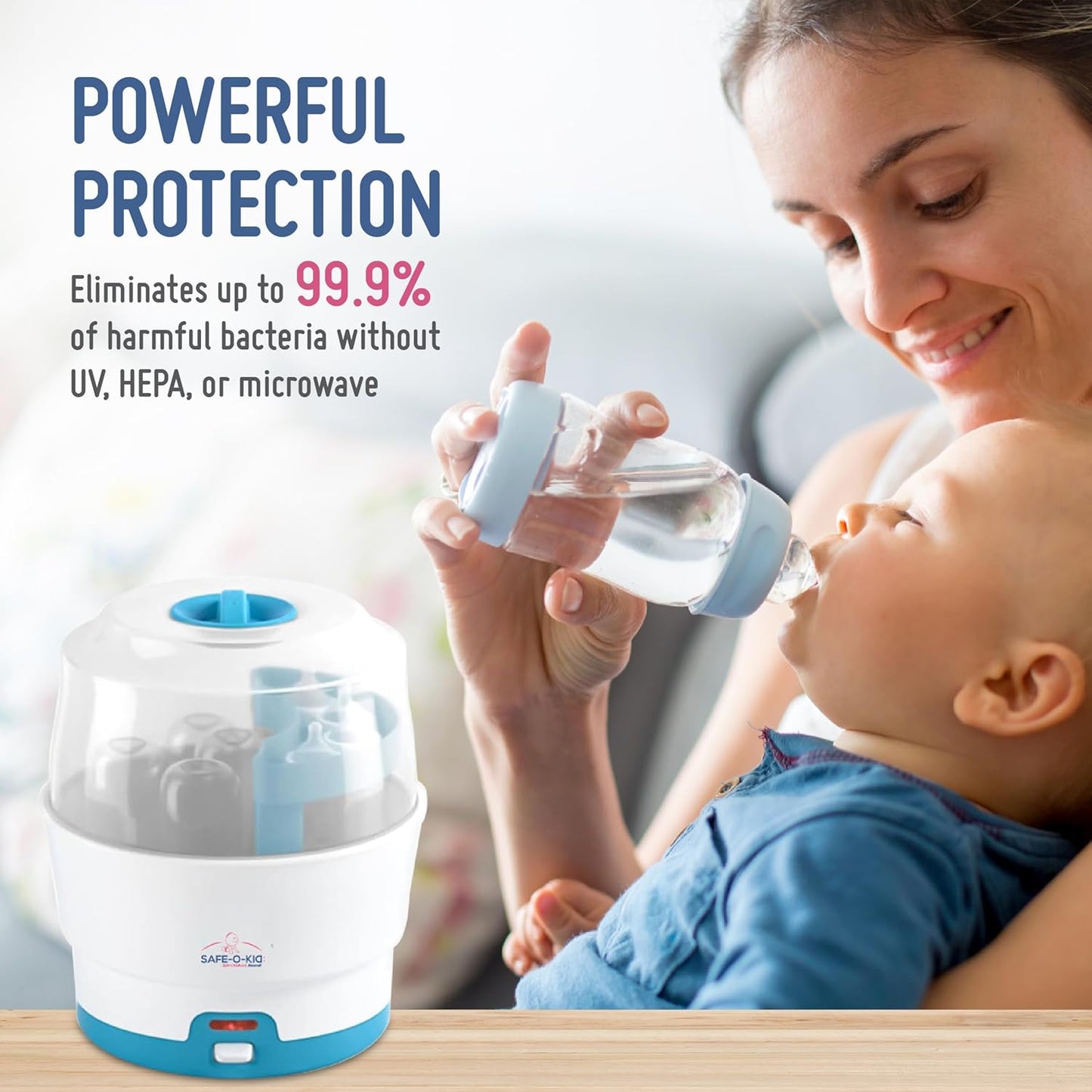 Safe-O-Kid Steriwave 6 Bottles Sterilizer
