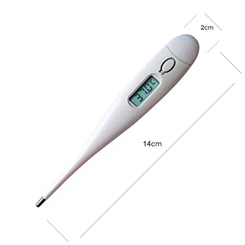 Safe-O-Kid- Thermometer Digital, Fever Alert Function, Auto-Shut Off, Memory Recall Last Reading, Oral Thermometer for Baby