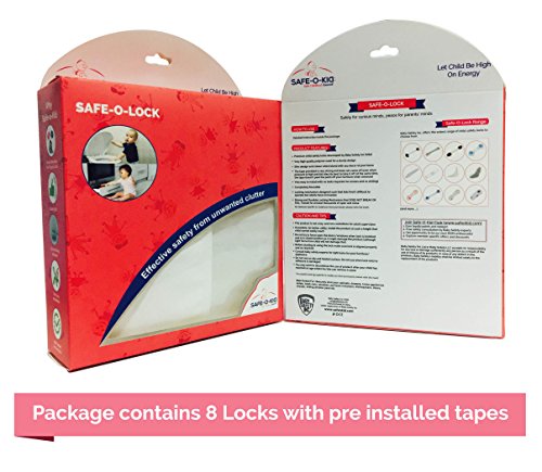 Safe-O-Kid - Finger Safety - High Quality, Adjustable Medium Multi-Purpose Child Safety Lock
