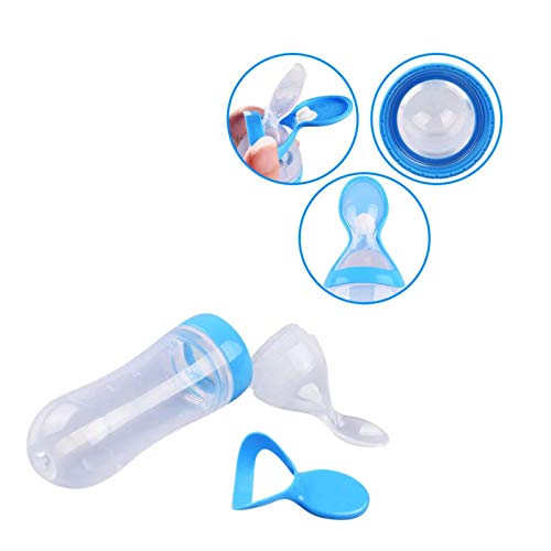 Safe-O-Kid - BPA FREE- Silicone Squeezy Food Feeder Spoon