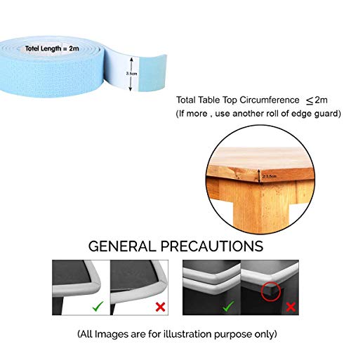 Safe-O-Kid Baby Safety from Head Injury Flat Edge Guard/Protector