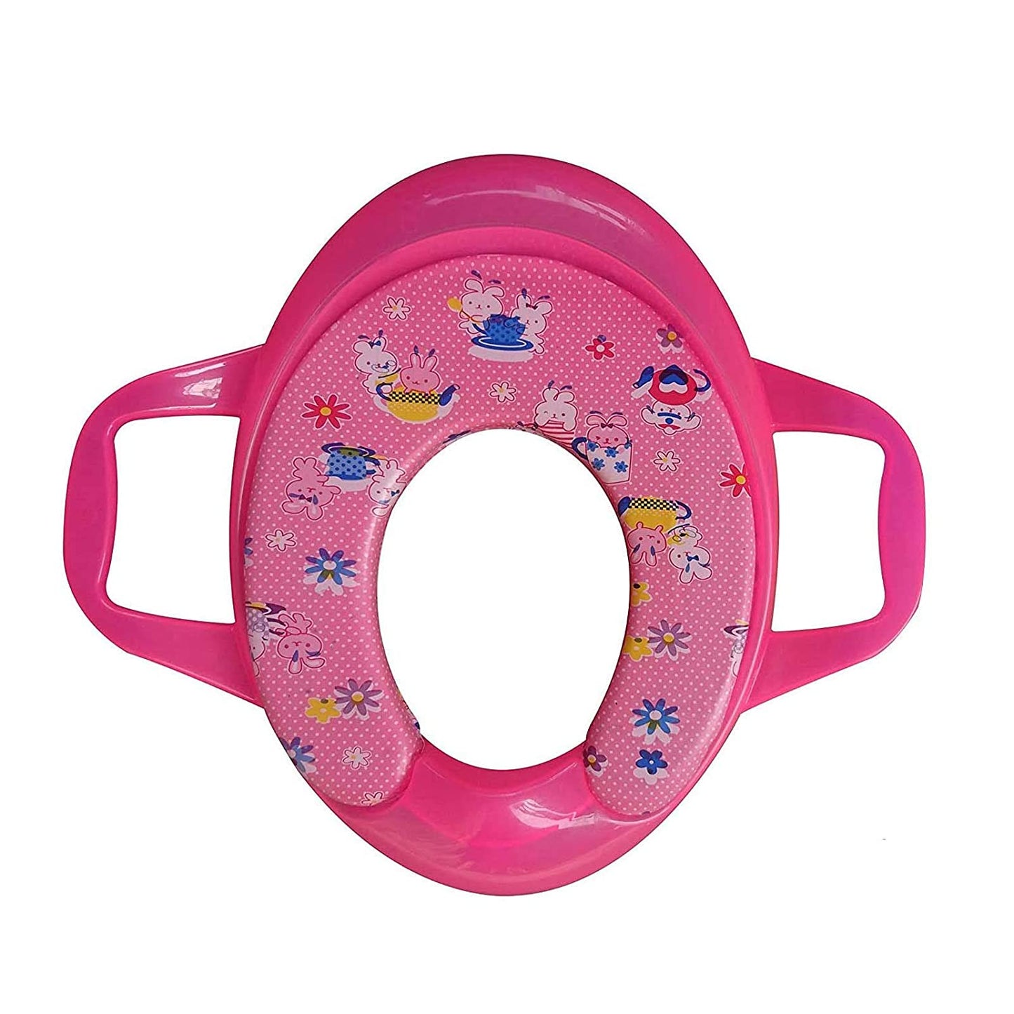 Safe-O-Kid- Soft Cushioned Potty Seat Training with Easy Grip Handles for Baby, Easy Stool Pass, Infection Safety for baby/kids/child, 4-36 Months