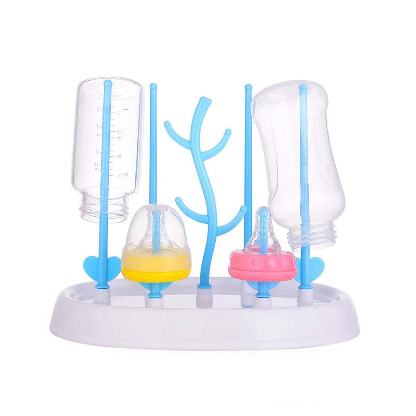 Safe-O-Kid - Bottle Drying Rack, Plastic Trees, Dustproof, Easy Sterilizer for Baby - White