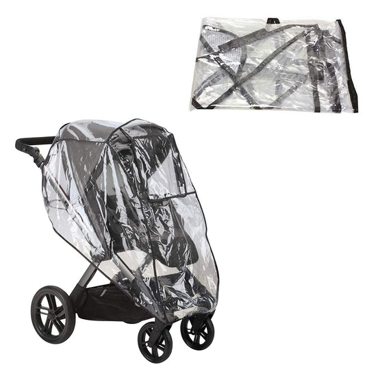 Safe-O-Kid- Safety From Rain/Wind, Waterproof Rain Cover, Wind Shield Raincoat for Baby Pram/Strollers, Transparent