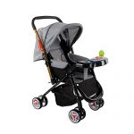 Safe-O-Kid -  Safe-O-Kid Safe Pram/Buggy (0-4 Years) Latest Model - 2023 of Baby Stroller, Foldable/Portable, Light Weight Stroller for Baby/Kids with Metal Non-Slip Buggy/Pram Clips