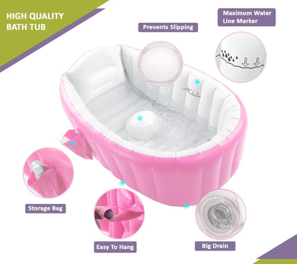 Safe-O-Kid Bath Tub/Unique Design/Foldable/Easy Storage/Strong and Safe