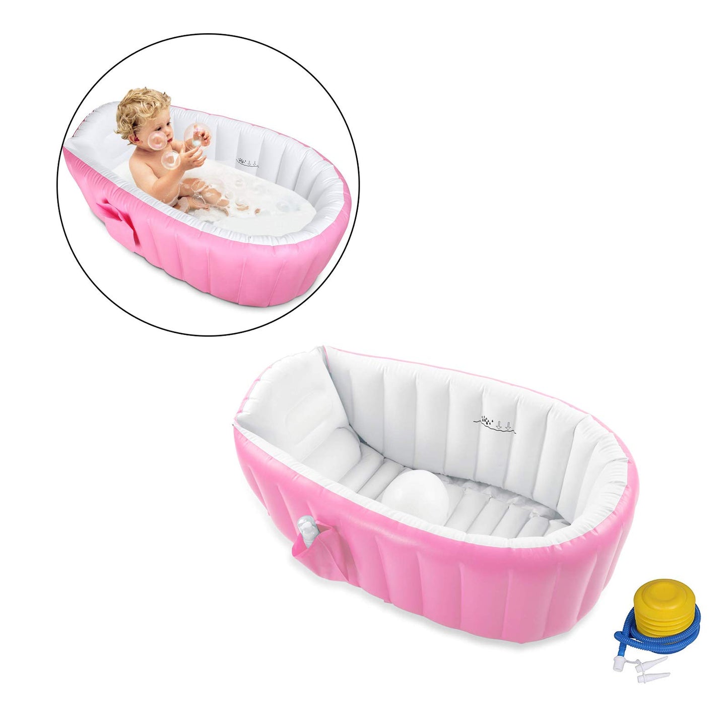 Safe-O-Kid Bath Tub/Unique Design/Foldable/Easy Storage/Strong and Safe