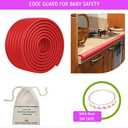 Safe-O-Kid-Head Injury Safety For Baby- High Density Multifunction 2 Meter Edge Guards