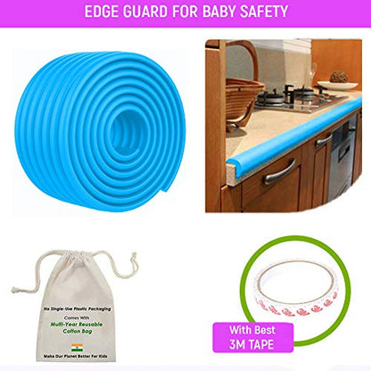 Safe-O-Kid-Head Injury Safety For Baby- High Density Multifunction 2 Meter Edge Guards