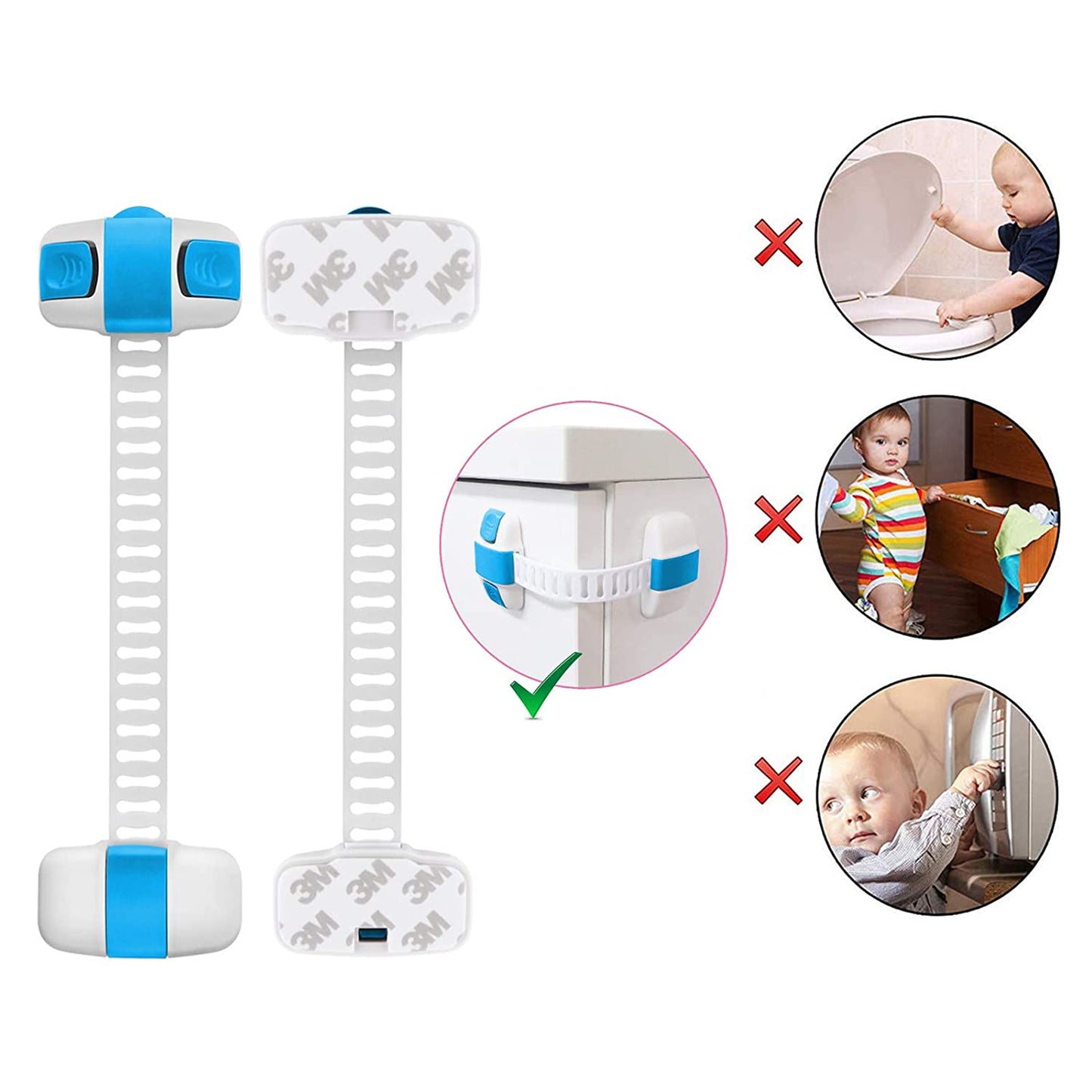 Safe-O-Kid - Little Finger Safety-  Adjustable Multi-Purpose Child Safety Lock For Finger Pinch