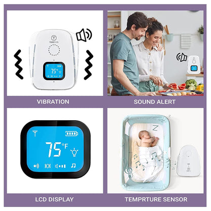 Safe-O-Kid Premium Quality Audio Baby Monitor with Batteries, Digital & Wireless