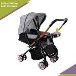 Safe-O-Kid -  Safe-O-Kid Safe Pram/Buggy (0-4 Years) Latest Model - 2023 of Baby Stroller, Foldable/Portable, Light Weight Stroller for Baby/Kids with Metal Non-Slip Buggy/Pram Clips