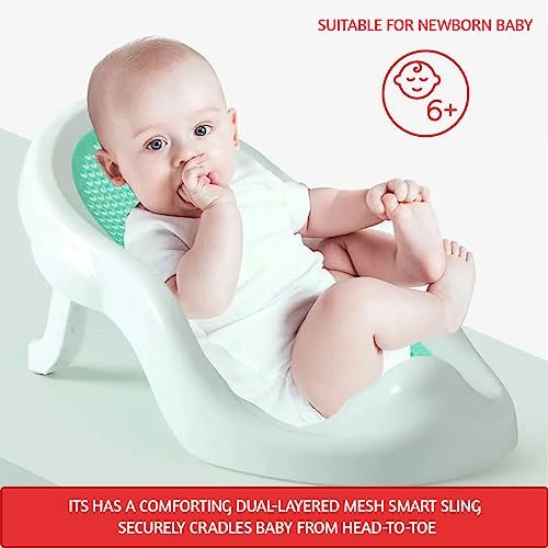 Baby Bather with Silicone Mesh for New Born to Infants