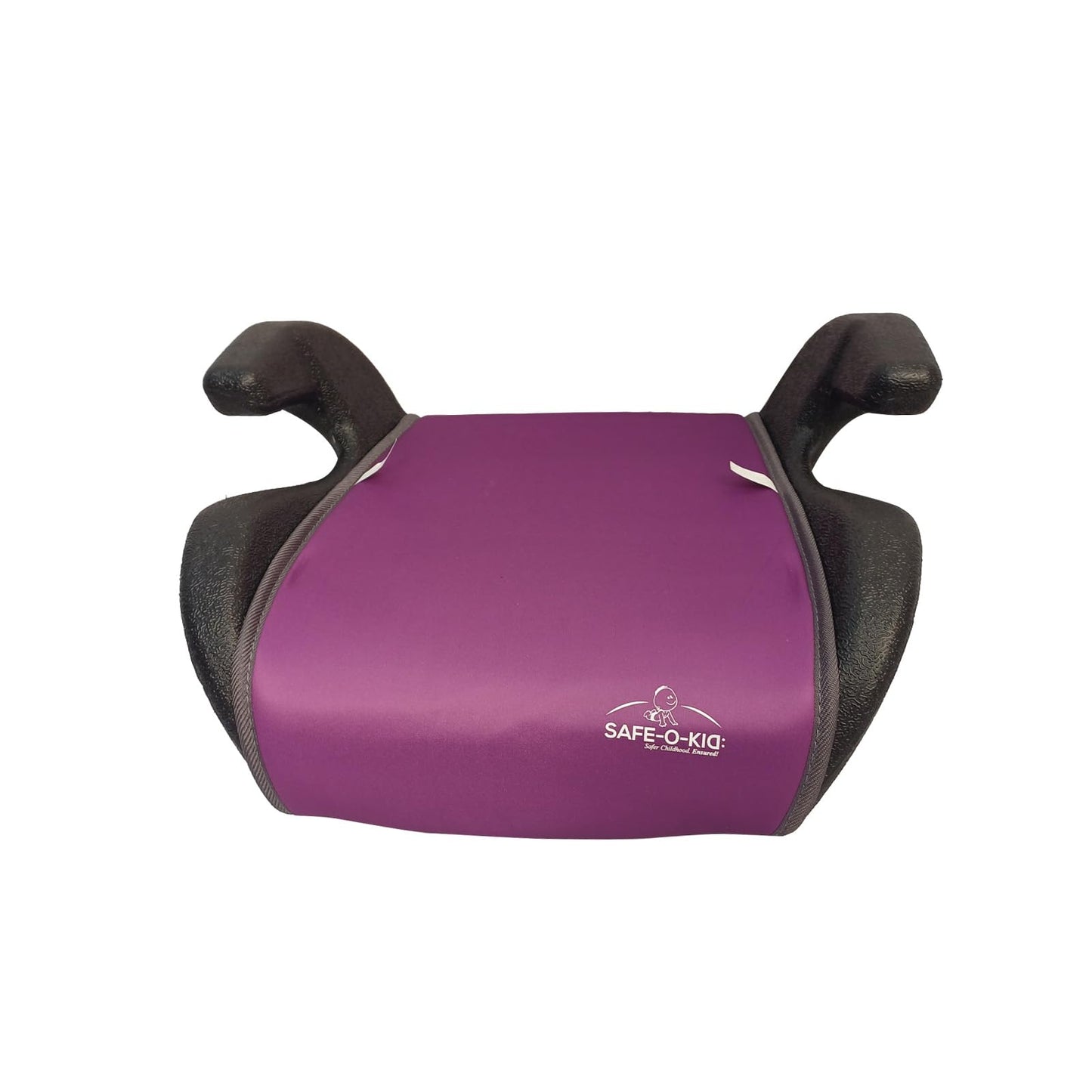 Safe-O-Kid Backless Design Car Booster Seat, Travel Friendly, Plush Padding Seat for Children & Kids from 6 to 12 Years