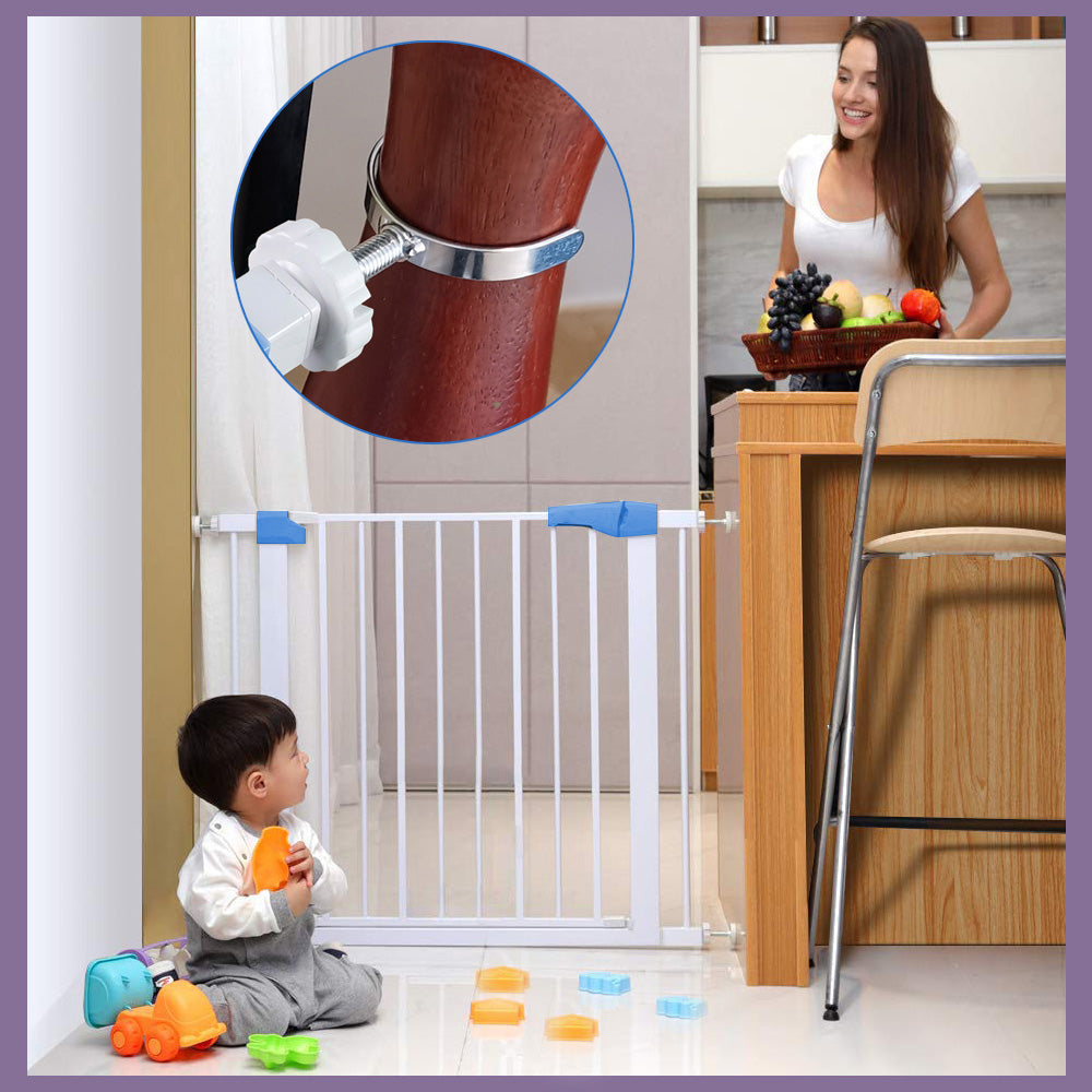 Safe-O-Kid U Shape Gate Adaptor for Safety Rail, Stair Pressure Mounted Security Gate