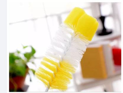 Safe-O-Kid - Baby Milk Bottle Nipple Straw Brush Sponge Nylon Bottle Cleaning Brush