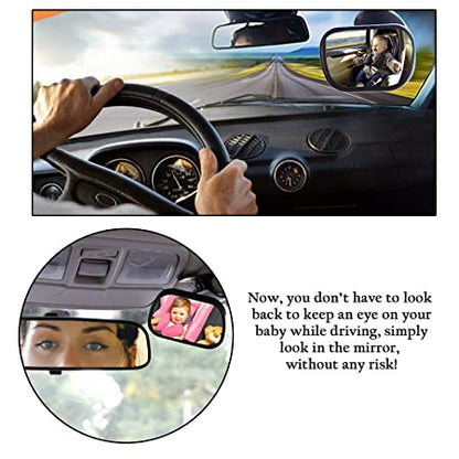 Safe-O-Kid - Car Essential- Mirror- Rear 360 Degree Rotational View