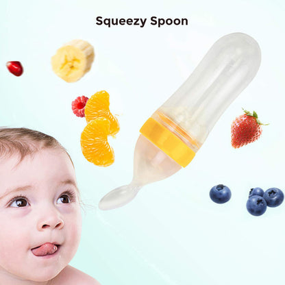 Safe O Kid Baby Oral Care and Safety Kit ? Advanced | 7 Pieces, 1 Finger Brush, 1 Chewy Tube, 1 Medicine Feeder, 1 Fruit Nibbler, 1 Squeezy Spoon, 1 Silicone Spoon, 1 Heat Sensitive Spoon & Fork Set