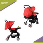 Safe-O-Kid -  Safe-O-Kid Safe Pram/Buggy (0-4 Years) Latest Model - 2023 of Baby Stroller, Foldable/Portable, Light Weight Stroller for Baby/Kids with Metal Non-Slip Buggy/Pram Clips