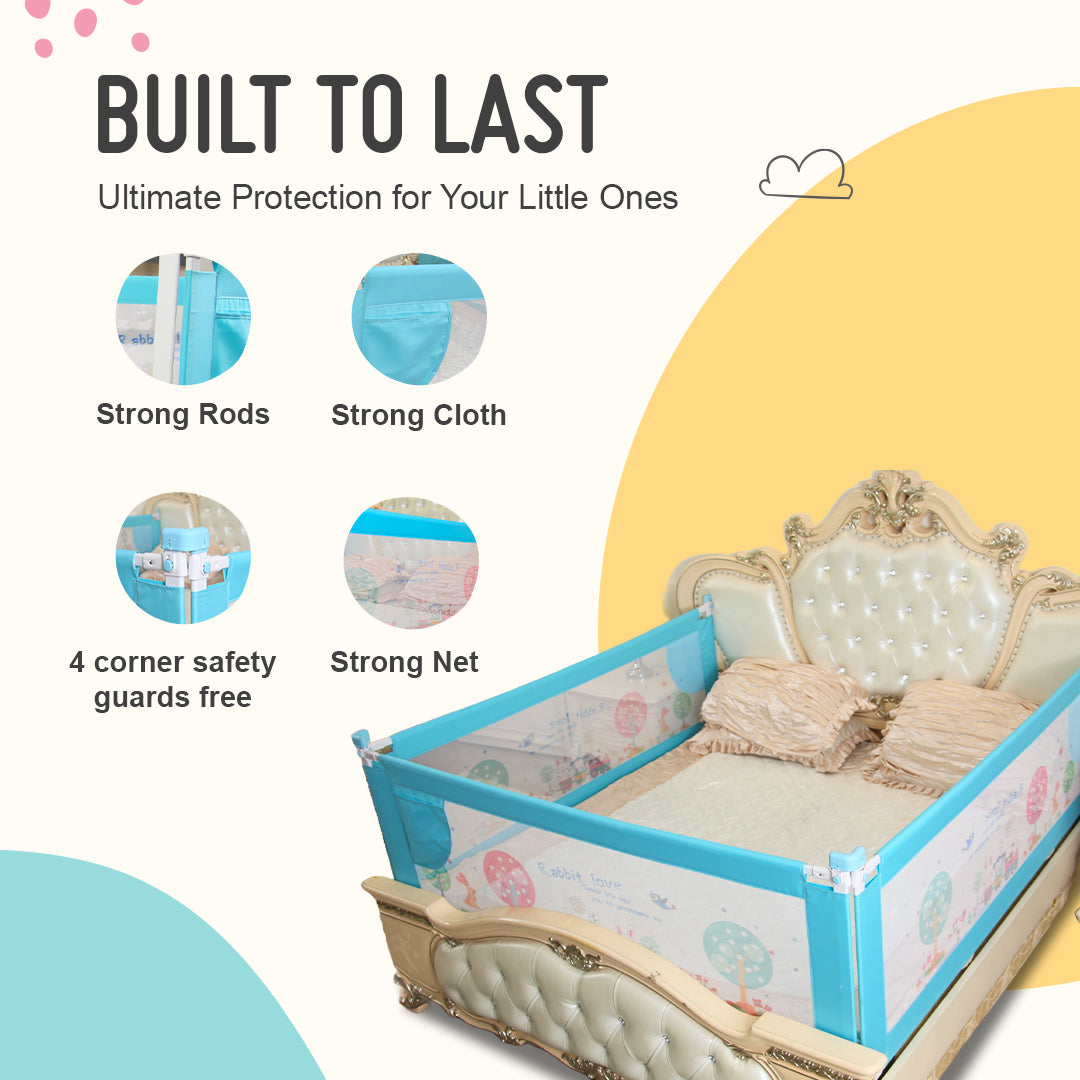 Safe-O-Kid | Baby Fall Safety Designer Foldable Bed Rail Guards