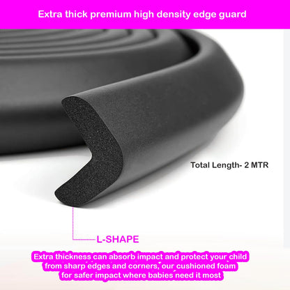 Safe-O-Kid-Baby Head Injury Safety- High Density L-Shaped Large Nbr Corner Cushions/Guards