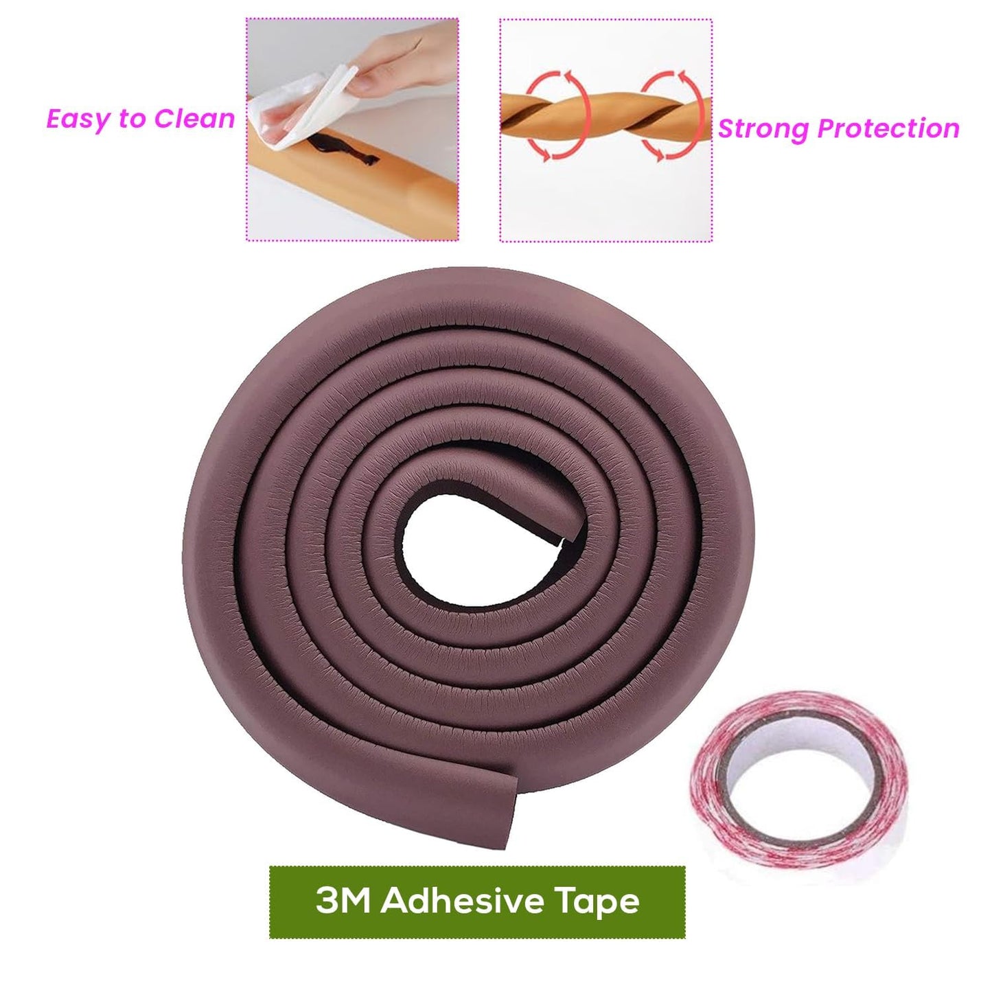 Safe-O-Kid-Baby Head Injury Safety- High Density L-Shaped Large Nbr Corner Cushions/Guards